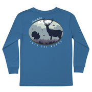Boys' Into The Woods Long-Sleeve Tee Long Sleeve T-Shirt Cardin McCoy Blue XXS (2/3) Pocket