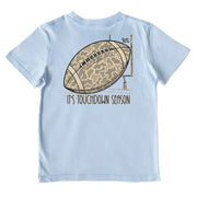 Boys' It's Touchdown Season Performance Short-Sleeve Tee Short Sleeve T-Shirt Cardin McCoy Blue Sky XXS (2/3) No Pocket