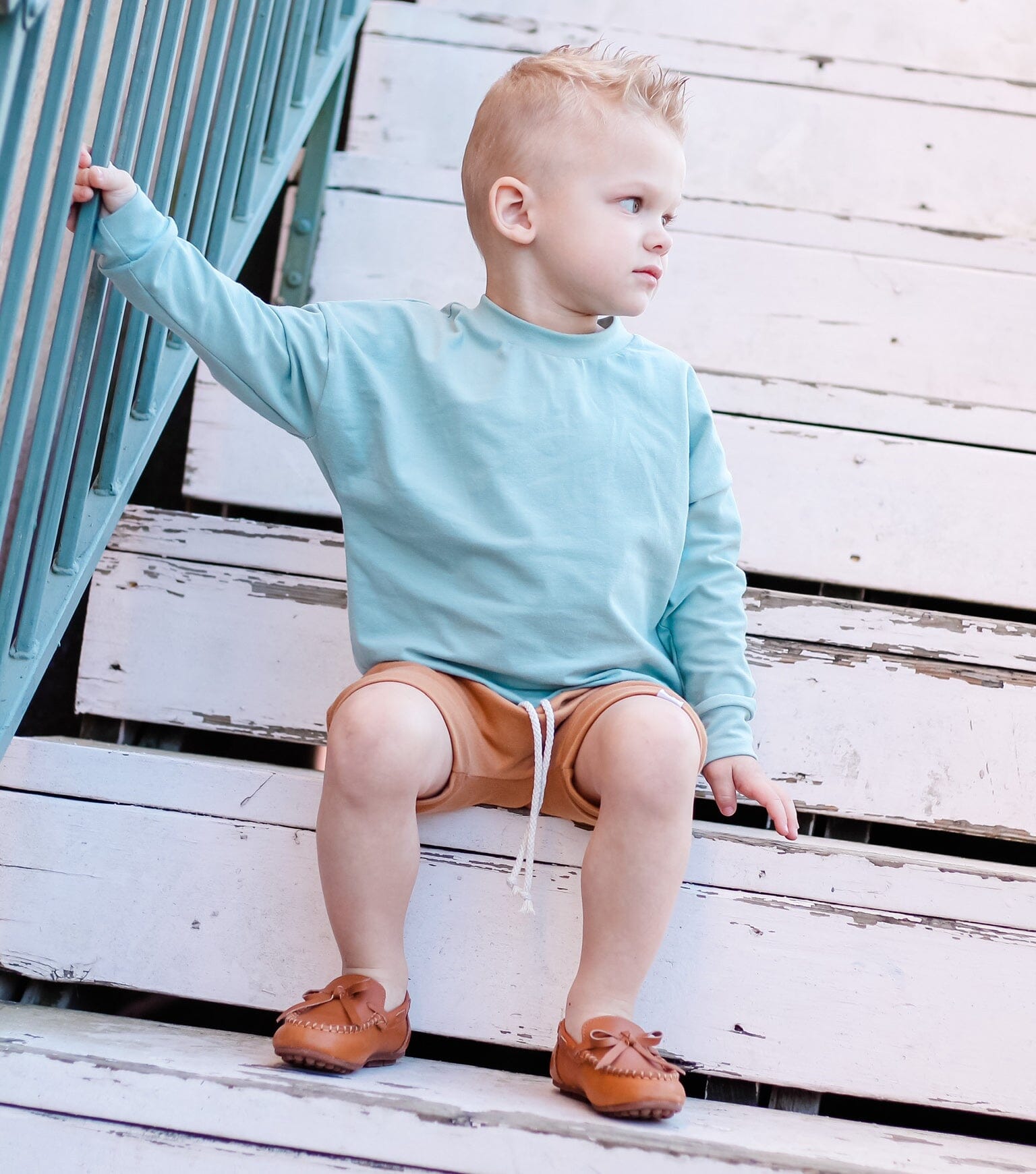 Boys' Leather Moccasin Caramel Footwear Cardin McCoy