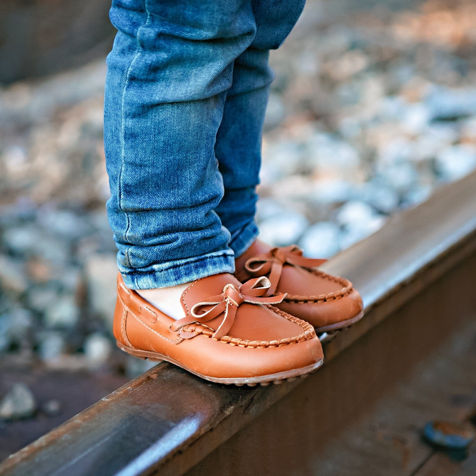 Boys' Leather Moccasin Caramel Footwear Cardin McCoy