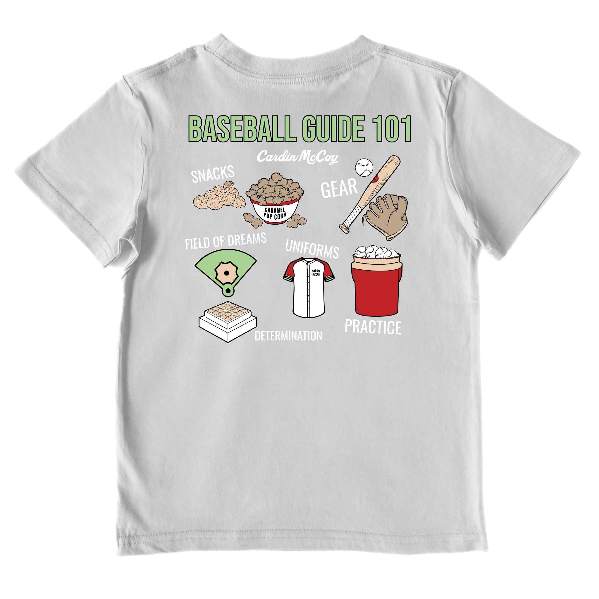 Kids' Baseball Guide 101 Performance Short-Sleeve Tee Short Sleeve T-Shirt Cardin McCoy Gray Mist XXS (2/3)