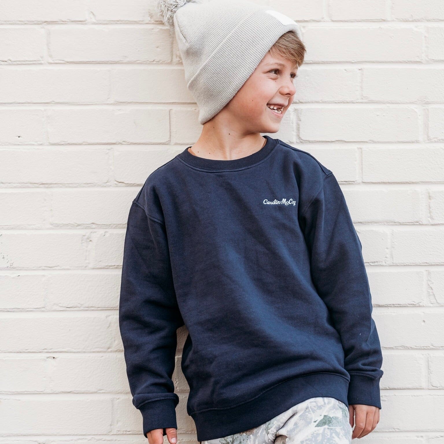 Kids' Cardin McCoy Embroidered Crewneck Sweatshirt Sweatshirt Cardin McCoy