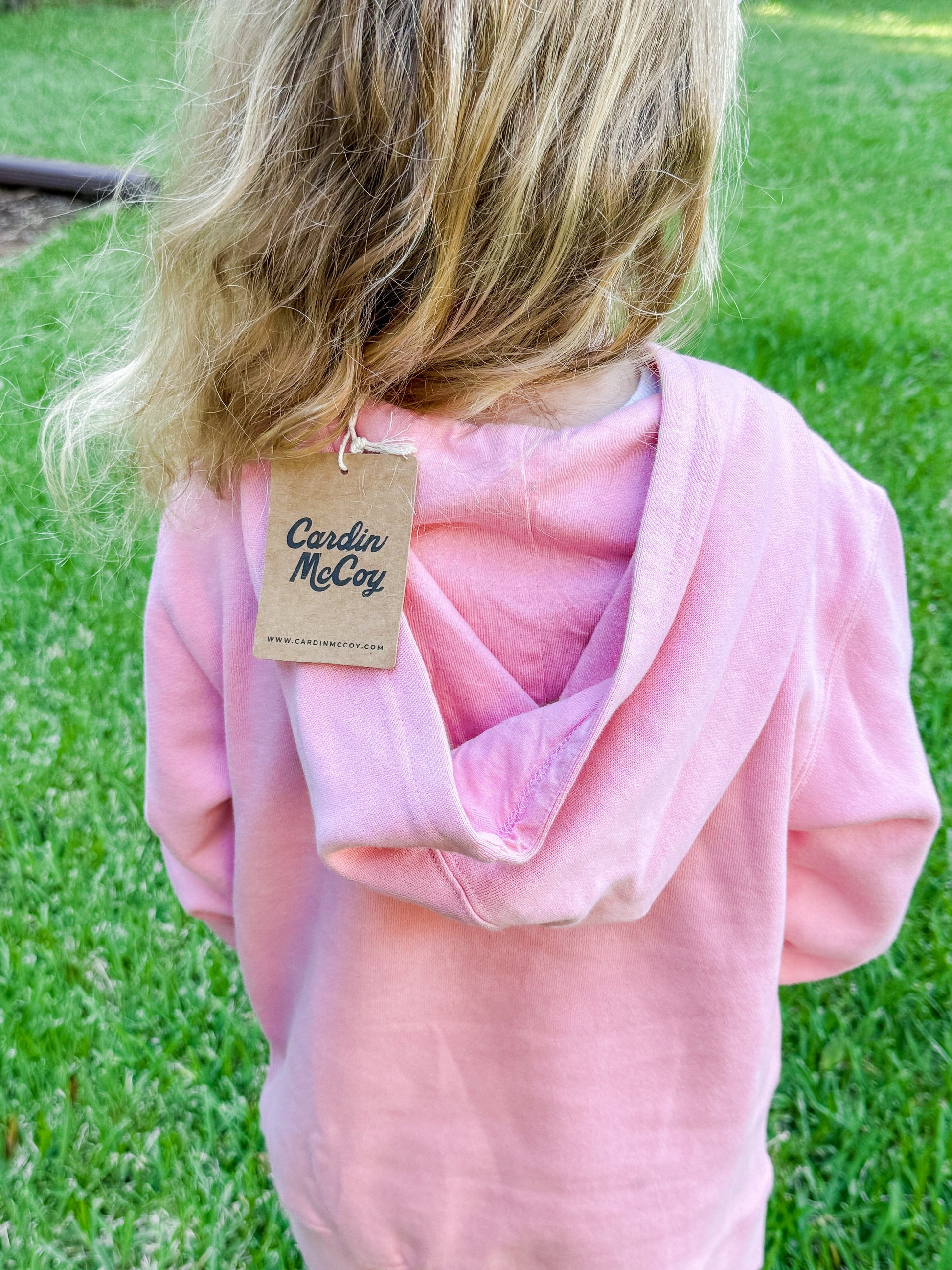 Kids' Cardin McCoy Embroidered Pullover Hoodie Pink Sweatshirt Cardin McCoy