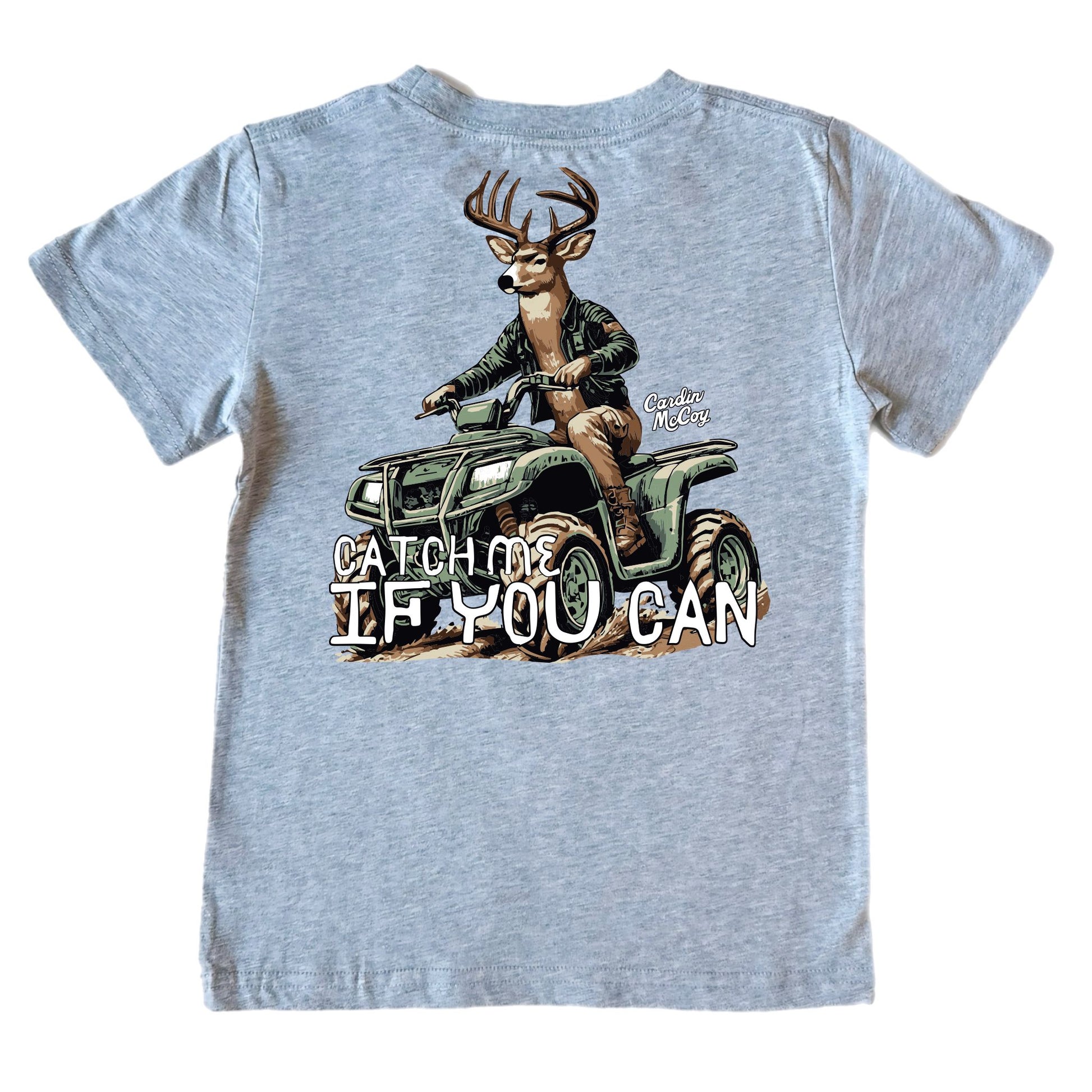 Kids' Catch Me If You Can Short-Sleeve Tee Short Sleeve T-Shirt Cardin McCoy Heather Gray XXS (2/3) Pocket