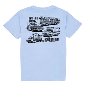 Kids' Drive With Purpose Short Sleeve Pocket Tee Short Sleeve T-Shirt Cardin McCoy Light Blue XXS (2/3) Pocket