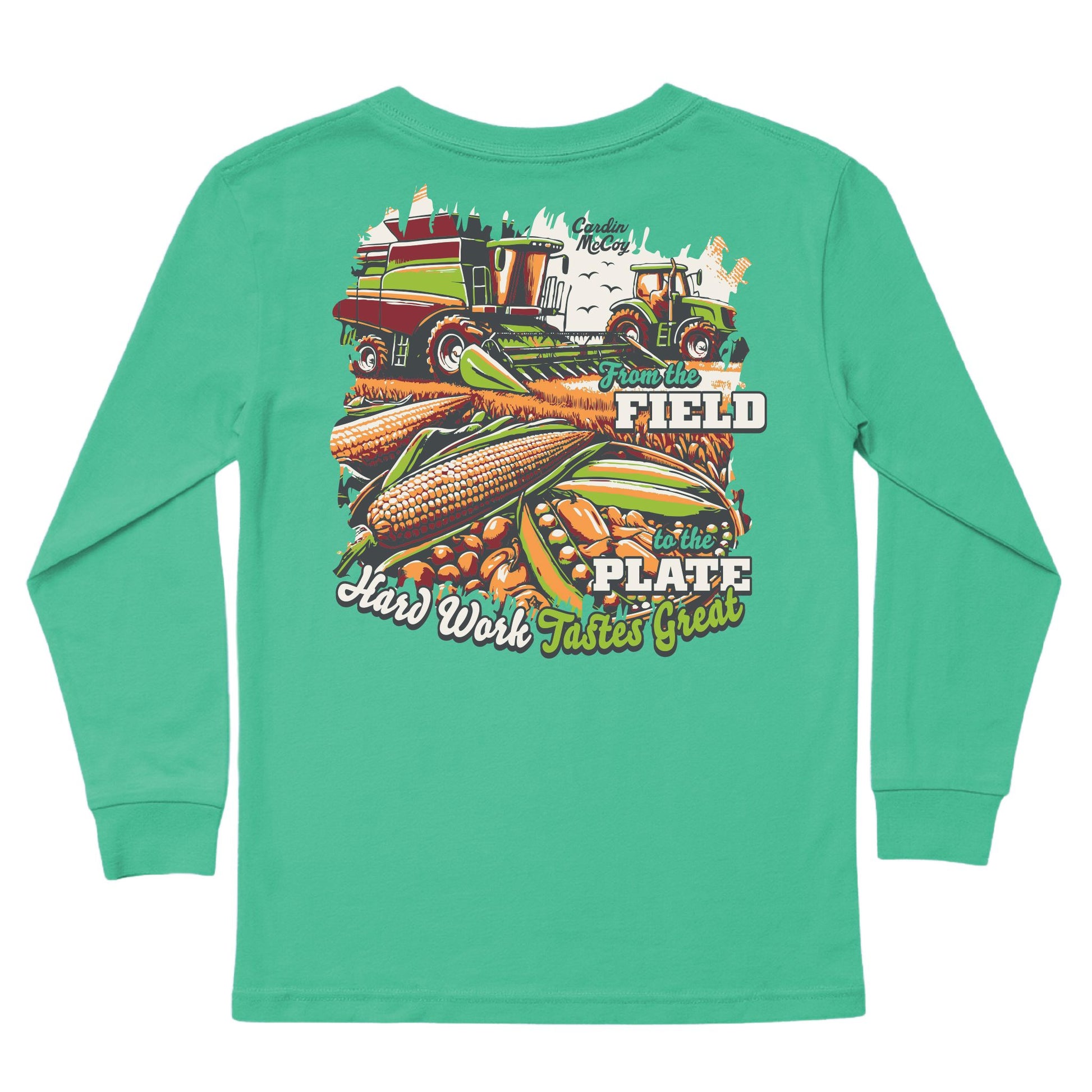 Kids' Field to Plate Long-Sleeve Tee Long Sleeve T-Shirt Cardin McCoy Green XXS (2/3) Pocket