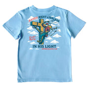 Kids' In His Light Short-Sleeve Tee Short Sleeve T-Shirt Cardin McCoy Light Blue XXS (2/3) No Pocket
