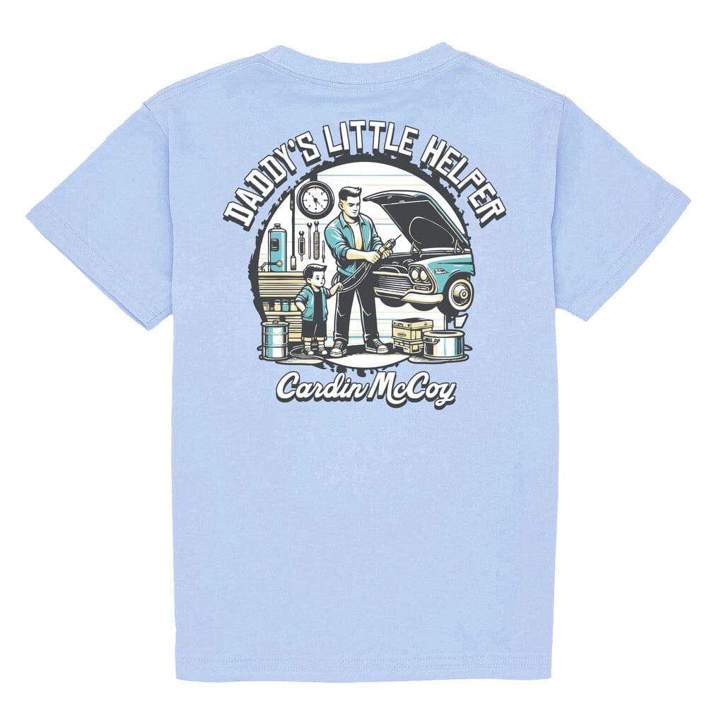 Kids' Little Helper Short Sleeve Pocket Tee Short Sleeve T-Shirt Cardin McCoy Light Blue XXS (2/3) Pocket