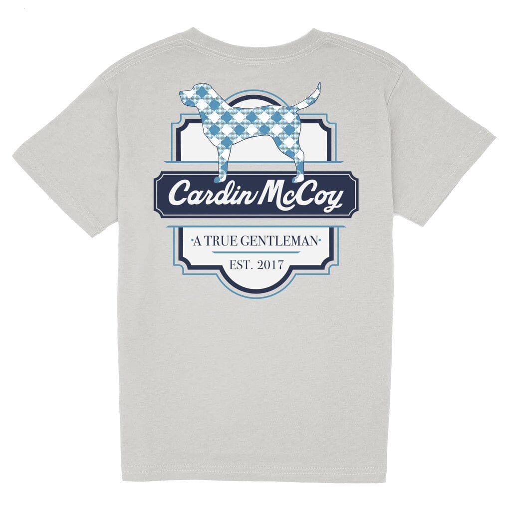 Kids' Preppy True Gentleman Short Sleeve Pocket Tee Short Sleeve T-Shirt Cardin McCoy Ice Gray XXS (2/3) 