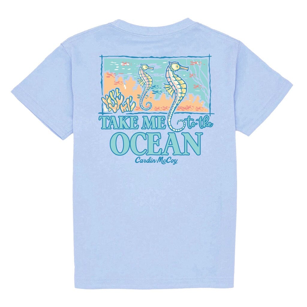 Kids' Take Me to the Ocean Short Sleeve Pocket Tee Short Sleeve T-Shirt Cardin McCoy Light Blue XXS (2/3) 