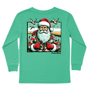Kids' Duck Hunter Santa Long-Sleeve Tee