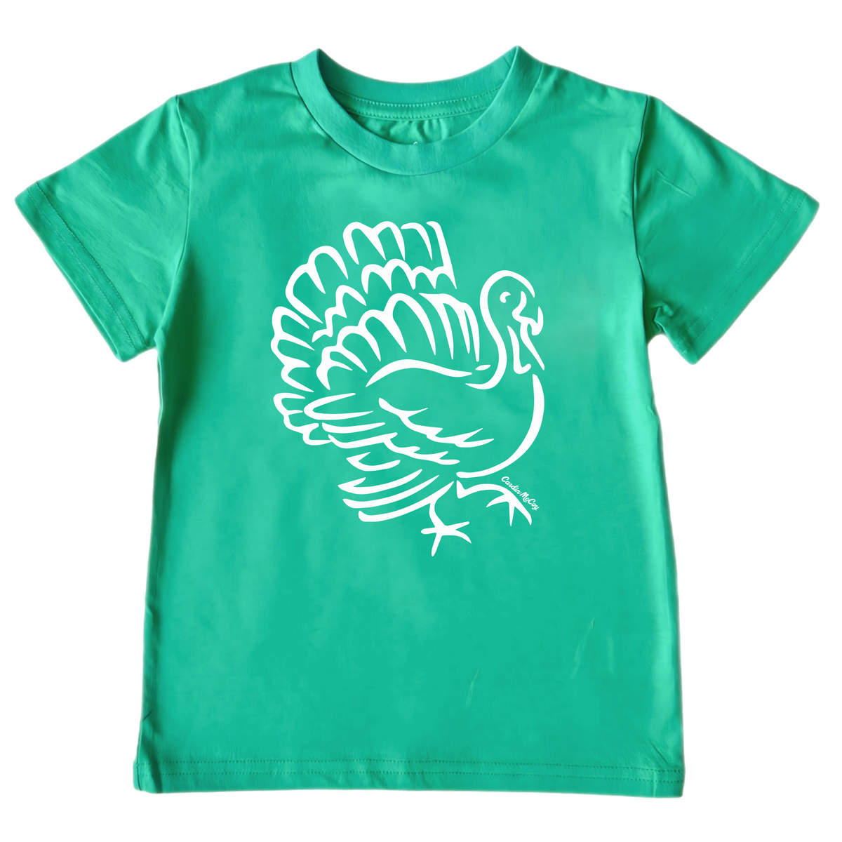 Kids' Turkey Sketch Front Short-Sleeve Tee