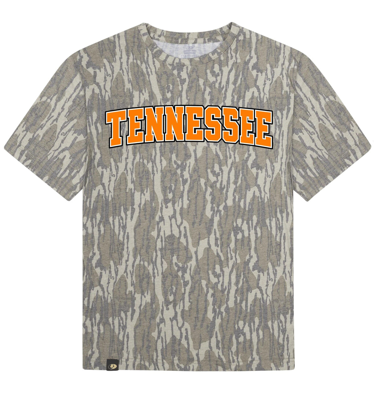Adult Tennessee Mossy Oak Bottomland Washed Out Short-Sleeve Tee Long Sleeve T-Shirt Mossy Oak Original Bottomland Adult Small Pocket