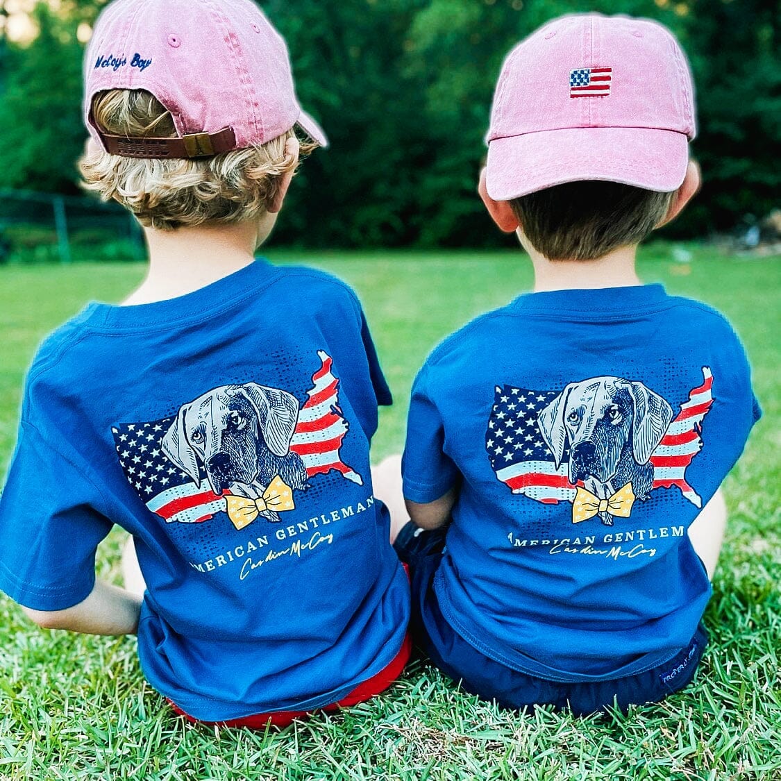 Boys' American Gentleman Dog Short-Sleeve Tee Short Sleeve T-Shirt Cardin McCoy 