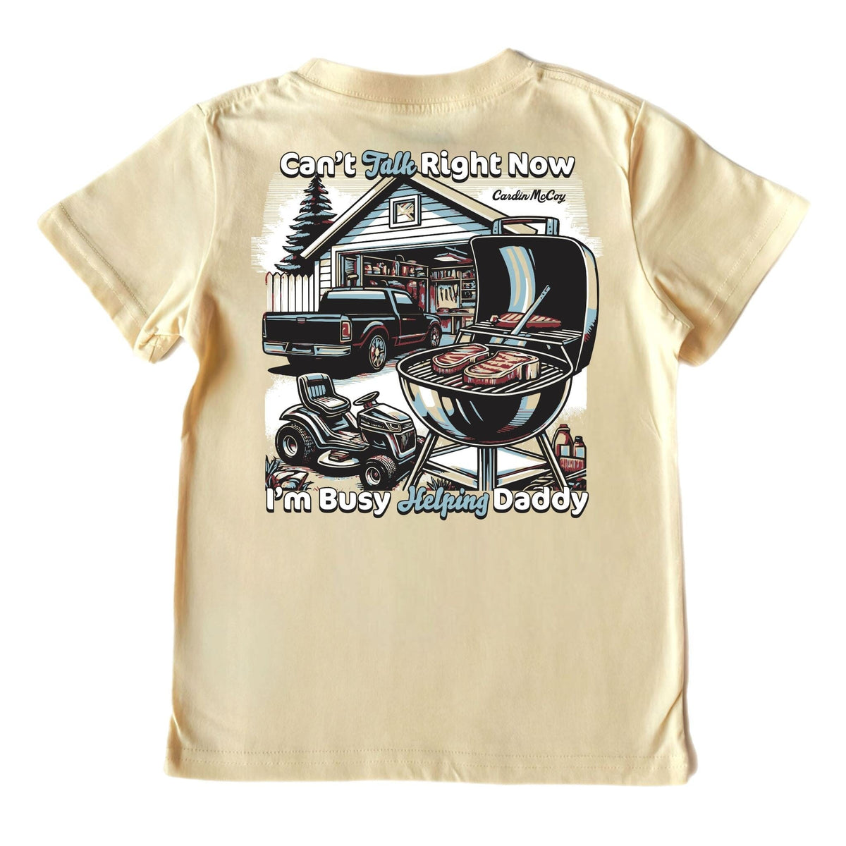 Boys' Can't Talk Right Now Short-Sleeve Tee Short Sleeve T-Shirt Cardin McCoy Sand XXS (2/3) Pocket