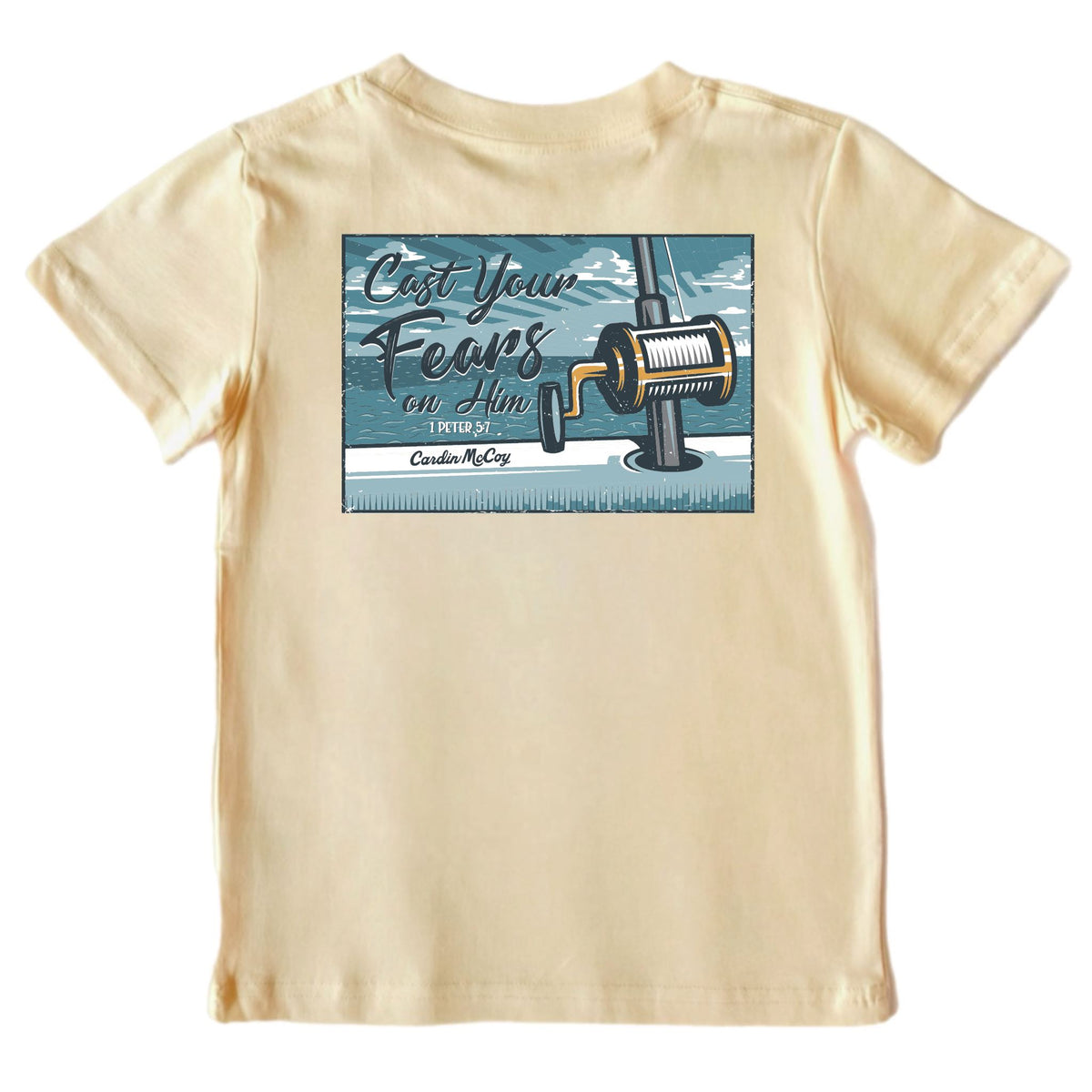 Boys' Cast Your Fears Short-Sleeve Tee Short Sleeve T-Shirt Cardin McCoy Sand XXS (2/3) Pocket