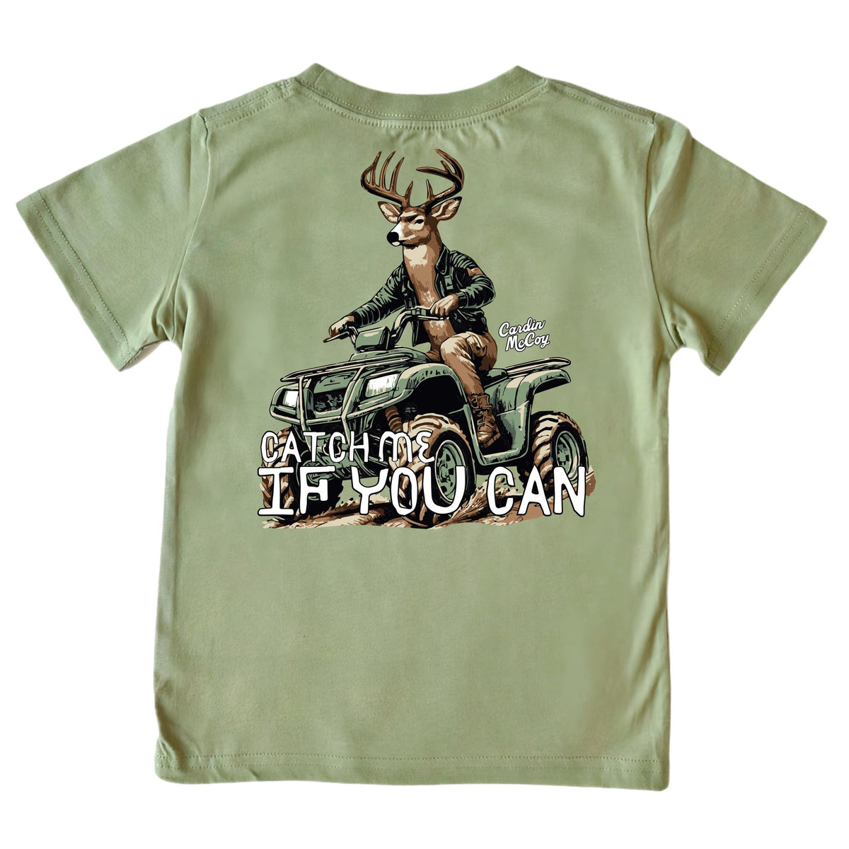 Boys' Catch Me If You Can Short-Sleeve Tee Short Sleeve T-Shirt Cardin McCoy Light Olive XXS (2/3) Pocket