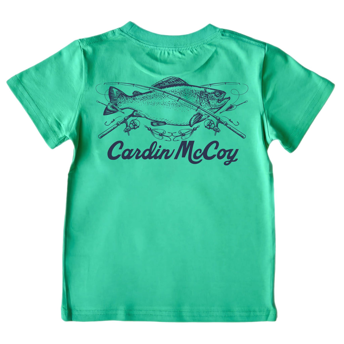 Boys' CM Fish Short-Sleeve Tee Short Sleeve T-Shirt Cardin McCoy Green XXS (2/3) Pocket