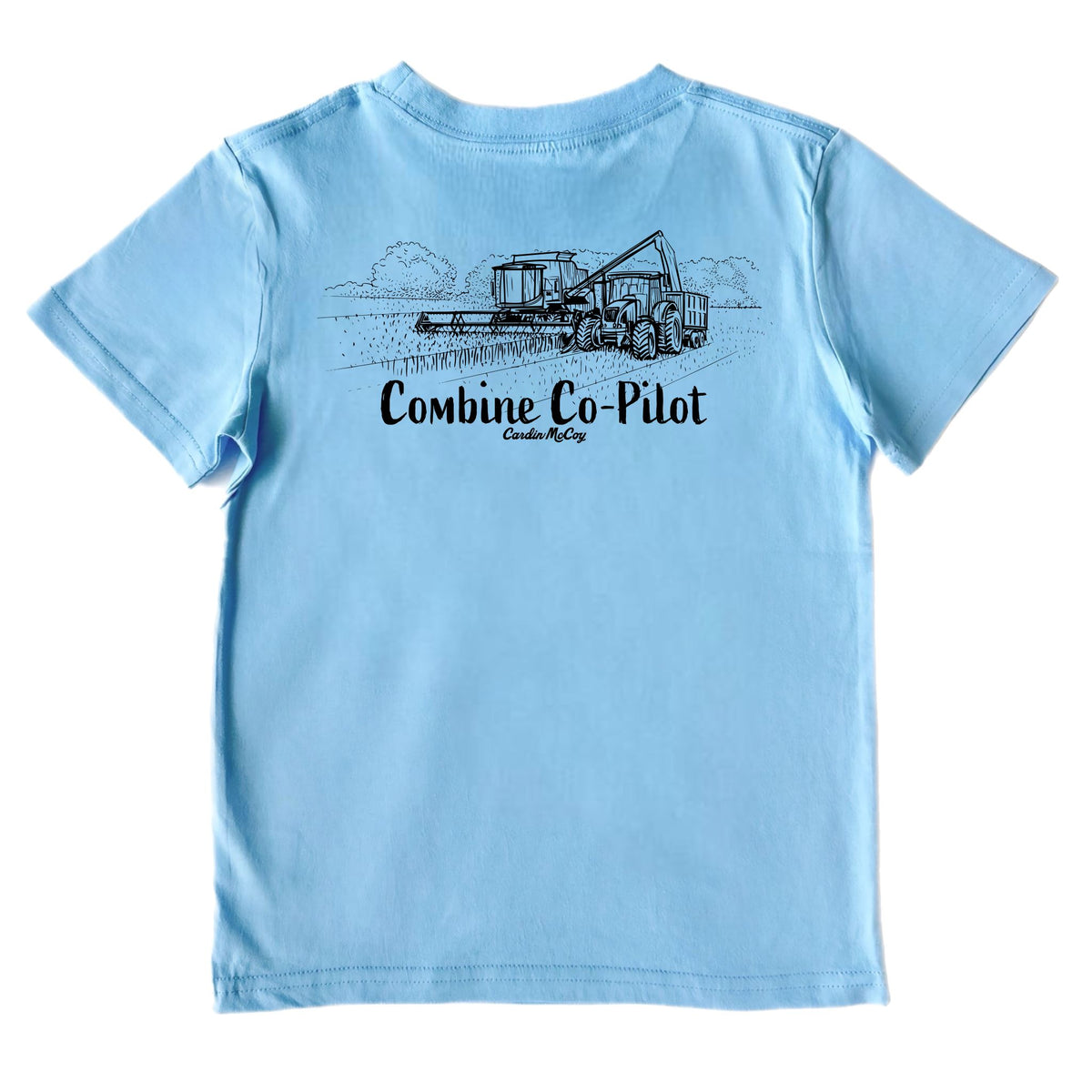 Boys' Combine Co-Pilot Short-Sleeve Tee Short Sleeve T-Shirt Cardin McCoy Light Blue XXS (2/3) Pocket