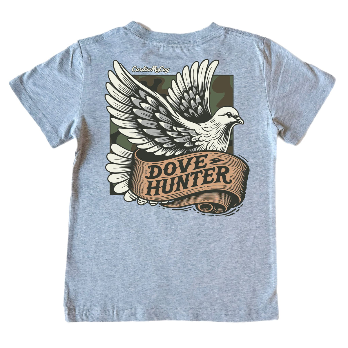 Boys' Dove Hunter Short-Sleeve Tee Short Sleeve T-Shirt Cardin McCoy Heather Gray XXS (2/3) Pocket