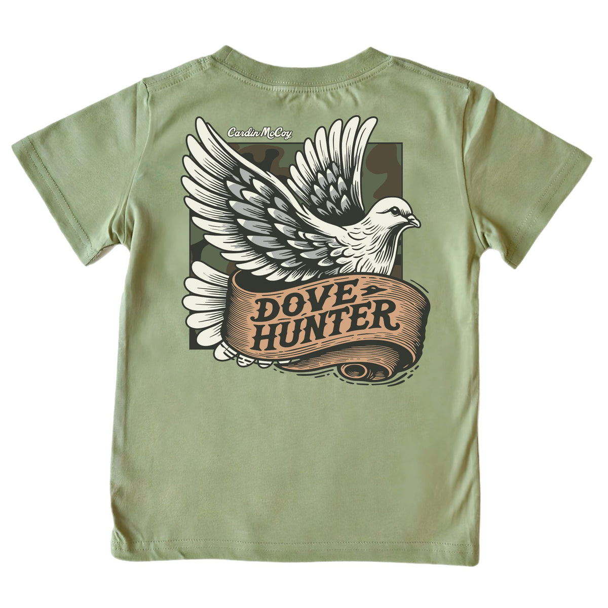 Boys' Dove Hunter Short-Sleeve Tee Short Sleeve T-Shirt Cardin McCoy Light Olive XXS (2/3) Pocket