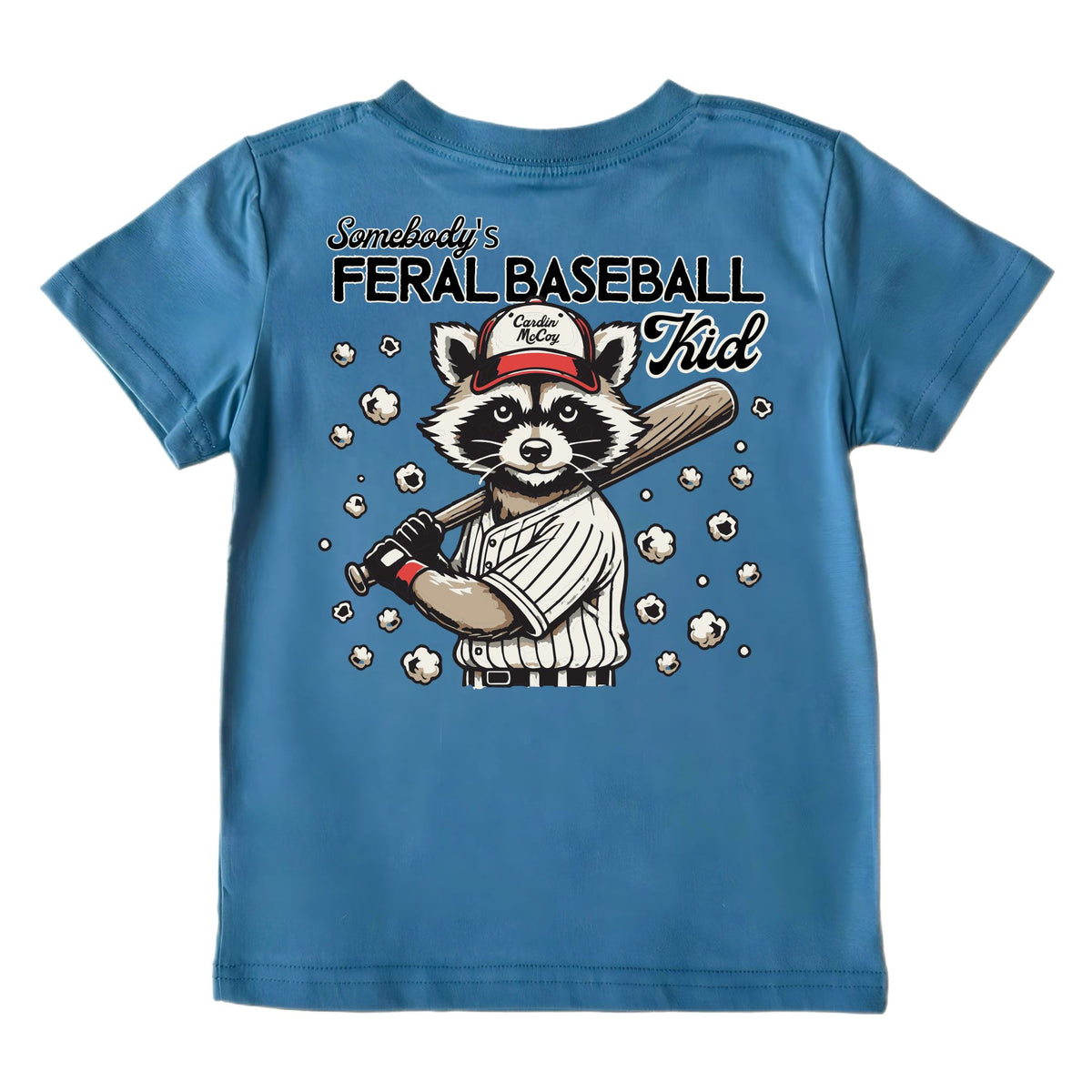 Boys' Feral Baseball Short-Sleeve Tee Short Sleeve T-Shirt Cardin McCoy Blue XXS (2/3) Pocket