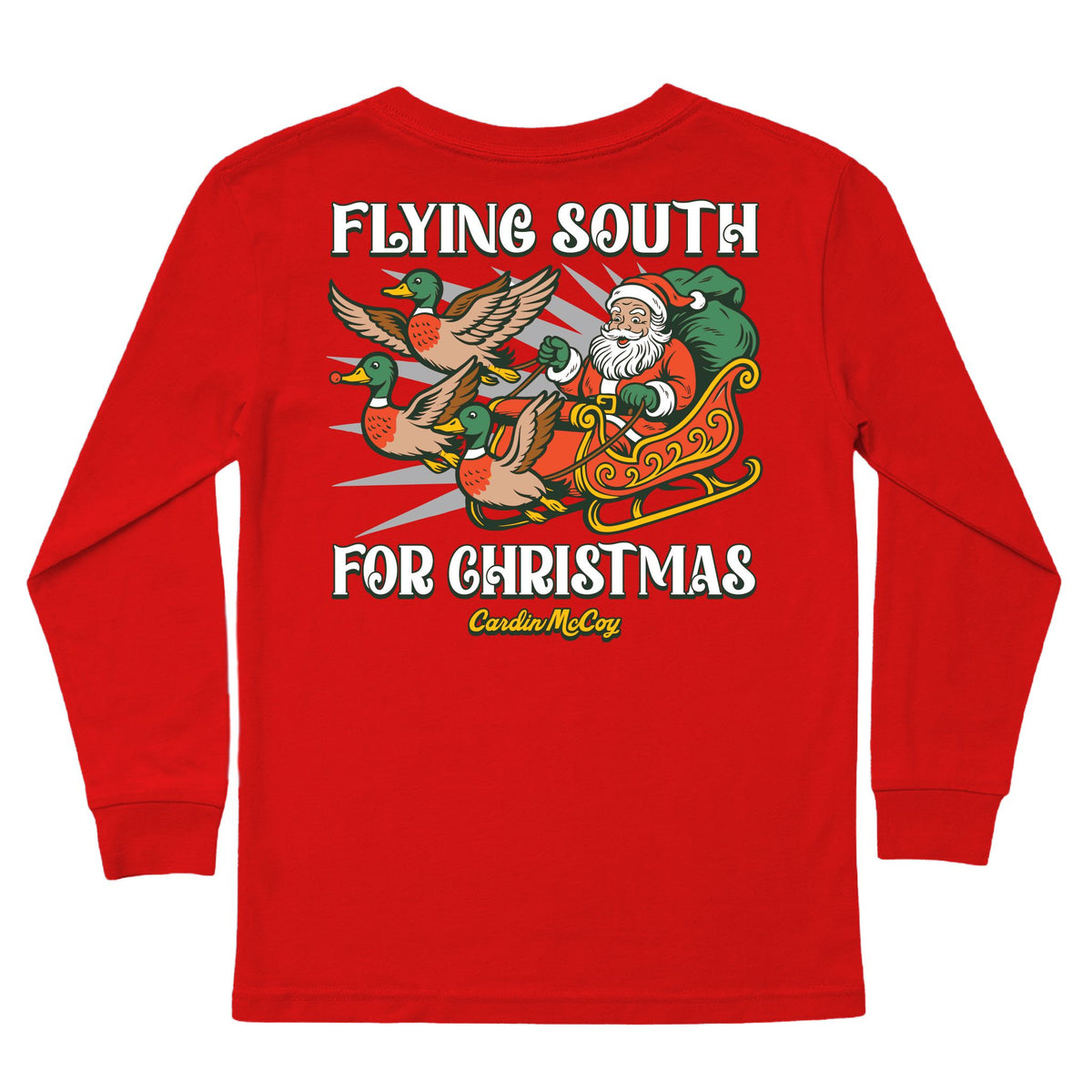 Boys' Flying South Long-Sleeve Tee Long Sleeve T-Shirt Cardin McCoy Red XXS (2/3) Pocket