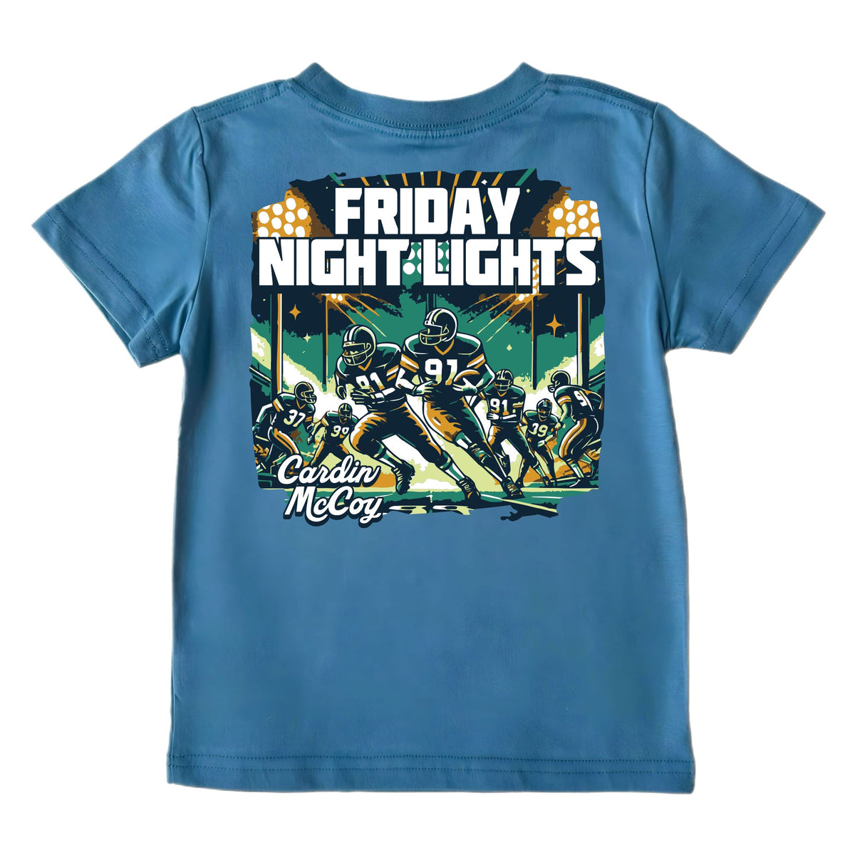 Boys' Friday Night Lights Short-Sleeve Tee Short Sleeve T-Shirt Cardin McCoy Blue XXS (2/3) Pocket