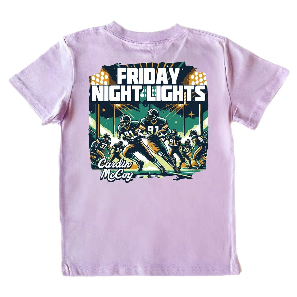 Boys' Friday Night Lights Short-Sleeve Tee Short Sleeve T-Shirt Cardin McCoy Lavender XXS (2/3) Pocket