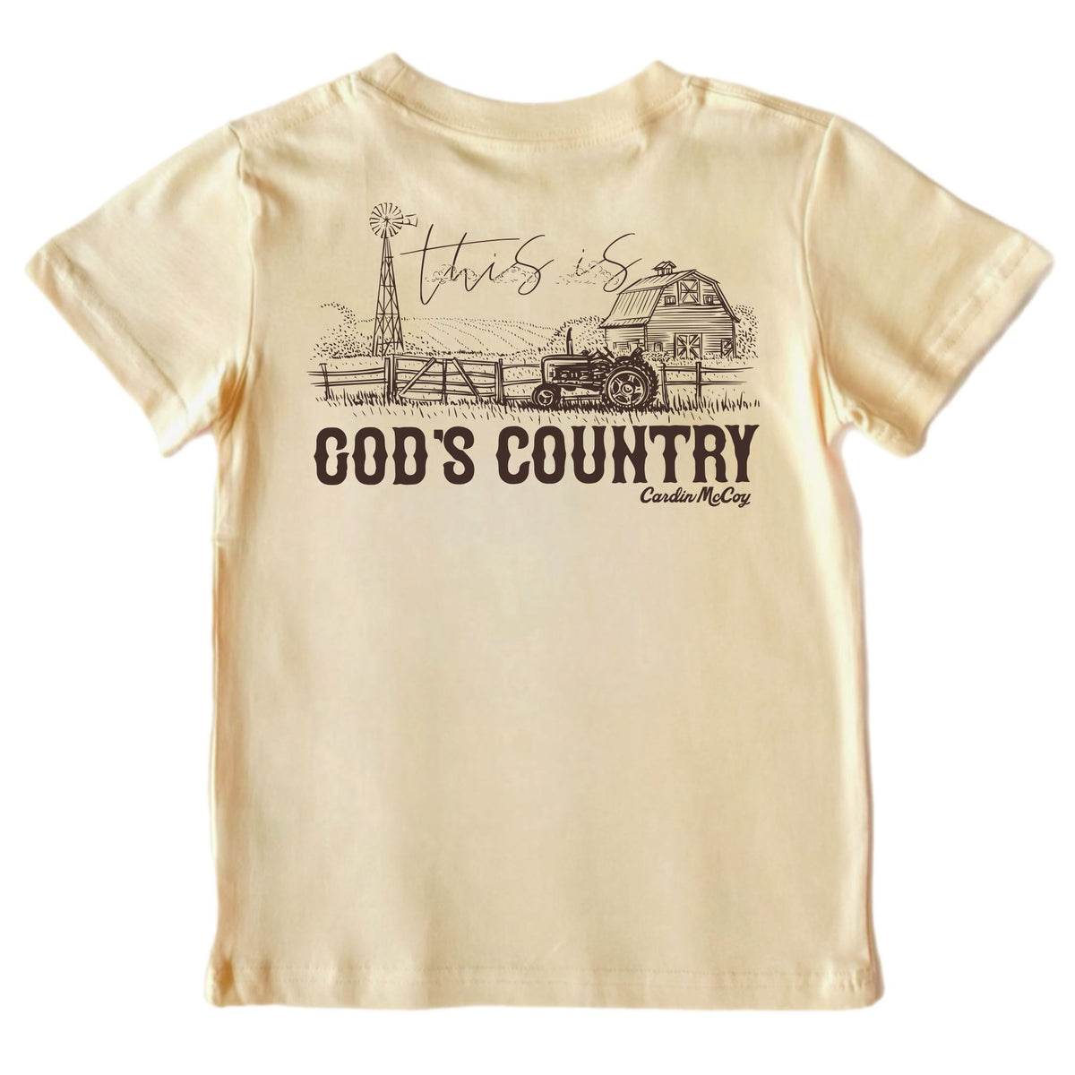 Boys' God's Country Short-Sleeve Tee Short Sleeve T-Shirt Cardin McCoy Sand XXS (2/3) Pocket
