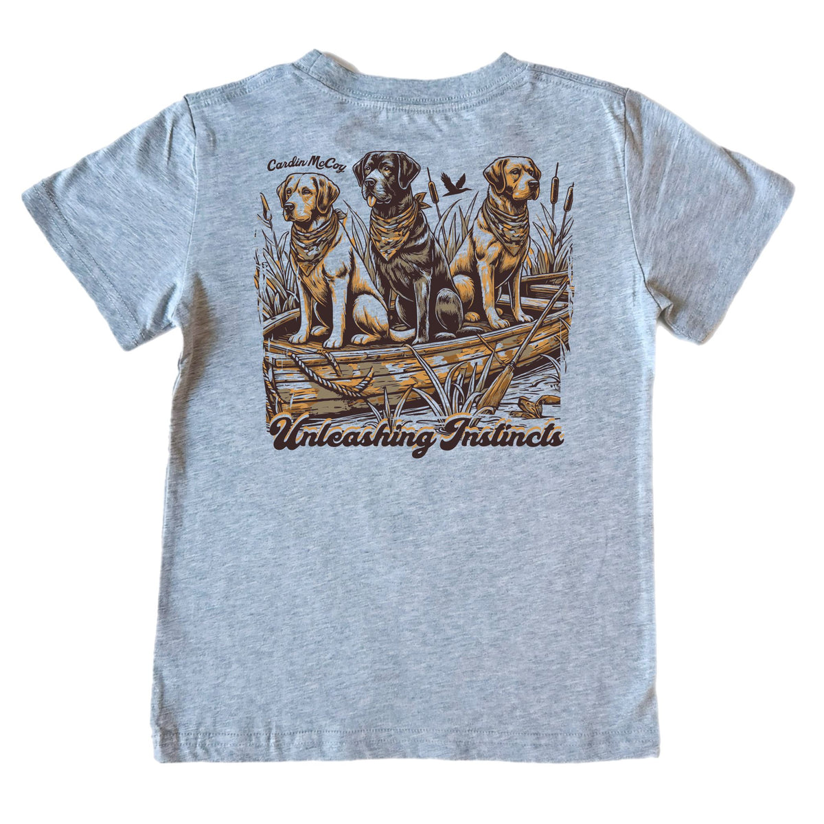 Boys' Good Instincts Short-Sleeve Tee Short Sleeve T-Shirt Cardin McCoy Heather Gray XXS (2/3) Pocket