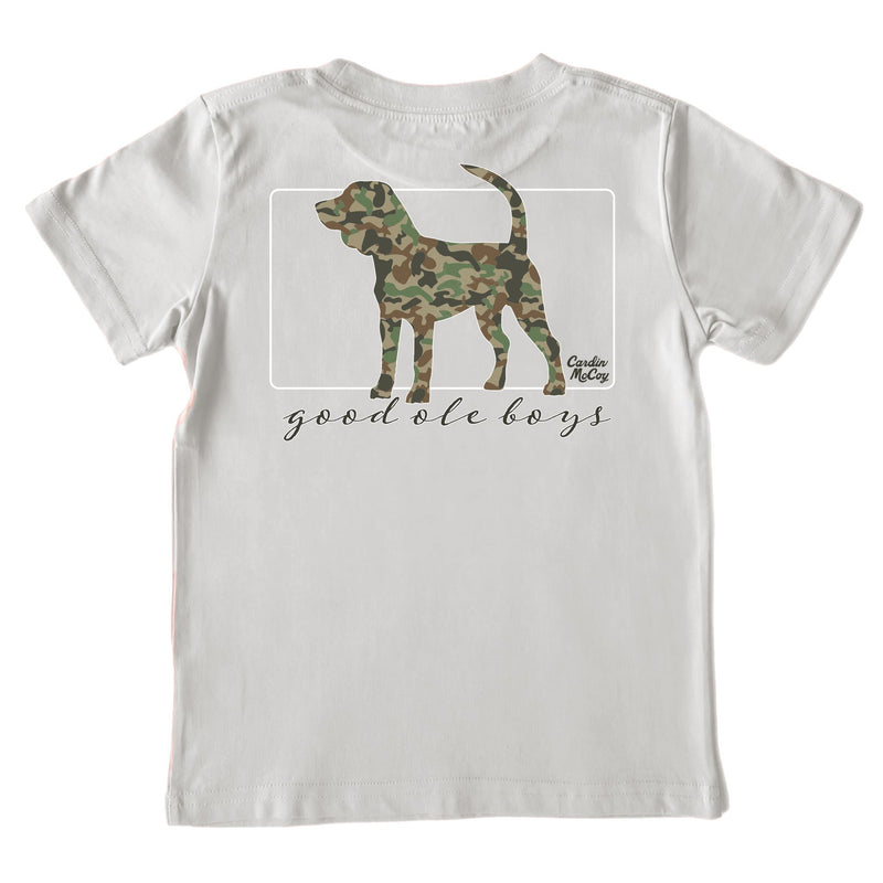 Boys' Good Ole Boys Dog Short-Sleeve Tee Short Sleeve T-Shirt Cardin McCoy Ice Gray XXS (2/3) Pocket