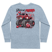 Boys' Heart Crusher Long-Sleeve Tee Long Sleeve T-Shirt Cardin McCoy Heather Gray XXS (2/3) Pocket