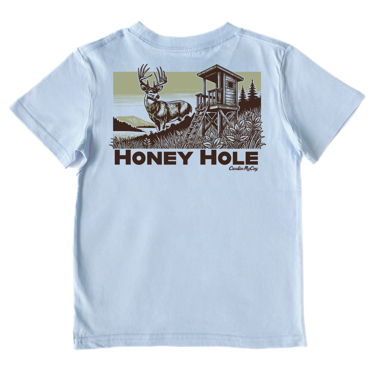 Boys' Honey Hole Short-Sleeve Performance Tee Short Sleeve T-Shirt Cardin McCoy Blue Sky XXS (2/3) Performance