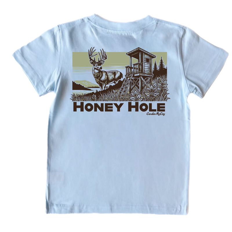 Boys' Honey Hole Short-Sleeve Tee Short Sleeve T-Shirt Cardin McCoy Cool Blue XXS (2/3) Pocket