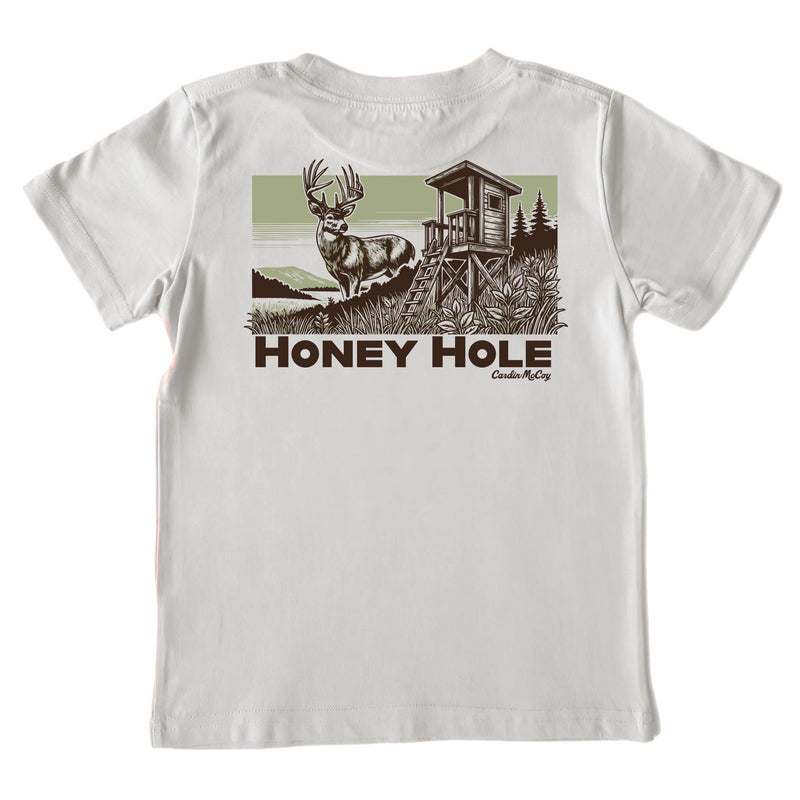 Boys' Honey Hole Short-Sleeve Tee Short Sleeve T-Shirt Cardin McCoy Ice Gray XXS (2/3) Pocket