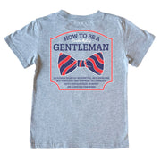 Boys' How To Be A Gentleman Short-Sleeve Tee Short Sleeve T-Shirt Cardin McCoy Heather Gray XXS (2/3) Pocket