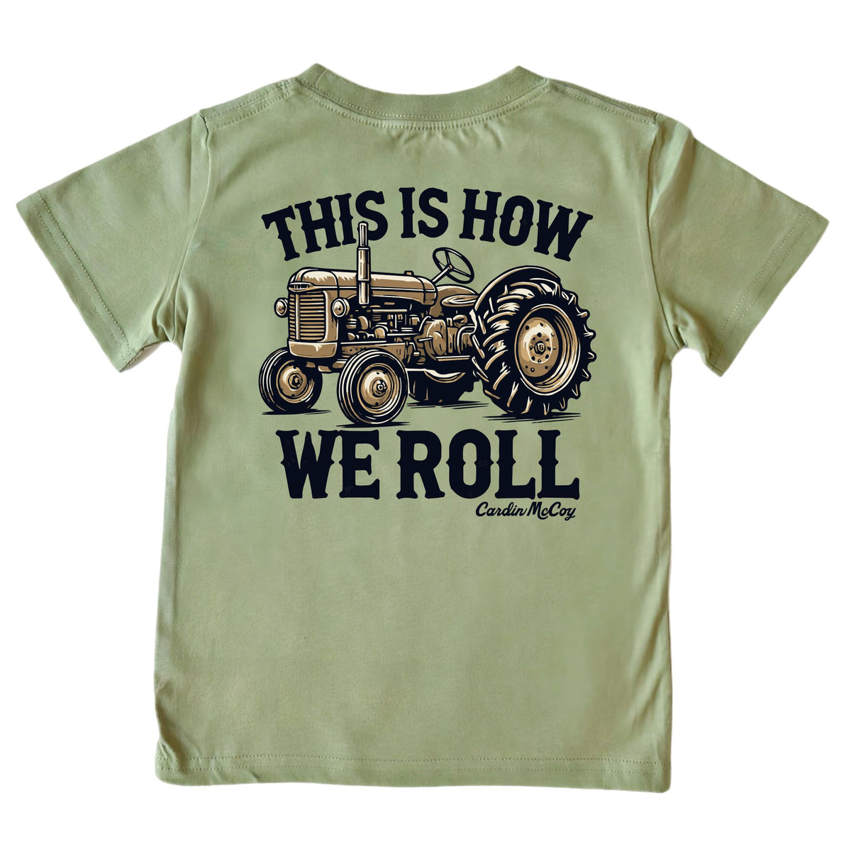 Boys' How We Roll Short-Sleeve Tee Short Sleeve T-Shirt Cardin McCoy Light Olive XXS (2/3) No Pocket