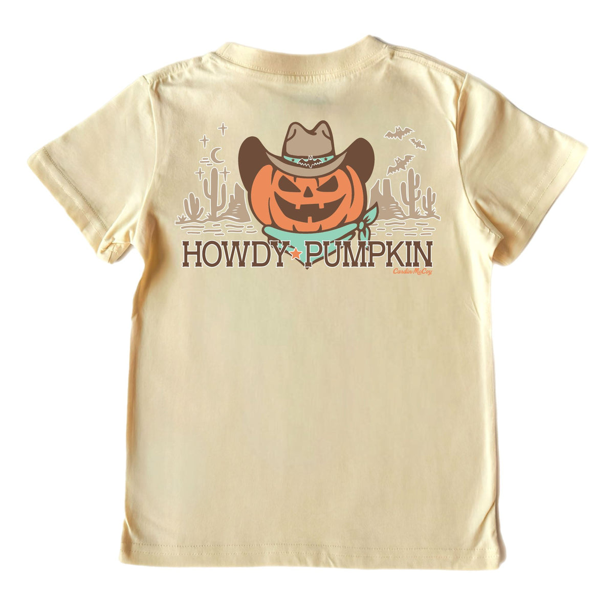 Boys' Howdy Pumpkin Short-Sleeve Tee Short Sleeve T-Shirt Cardin McCoy Sand XXS (2/3) Pocket