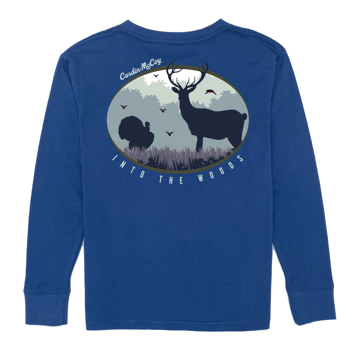 Boys' Into the Woods Long-Sleeve Tee Long Sleeve T-Shirt Cardin McCoy Blue XXS (2/3) Pocket