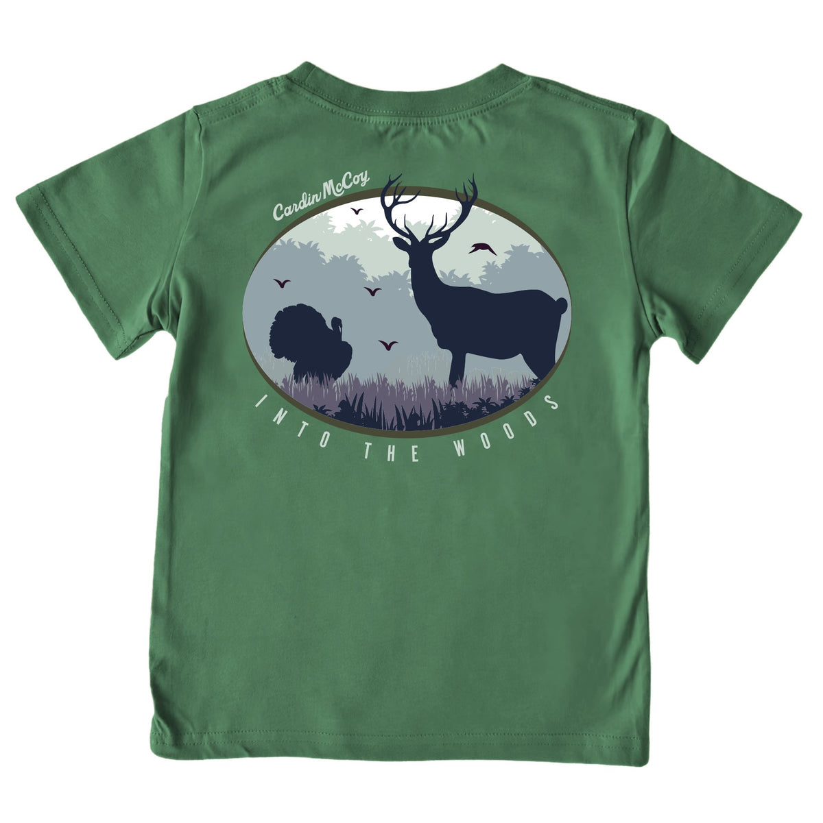 Boys' Into the Woods Short-Sleeve Tee Short Sleeve T-Shirt Cardin McCoy Dark Olive XXS (2/3) Pocket