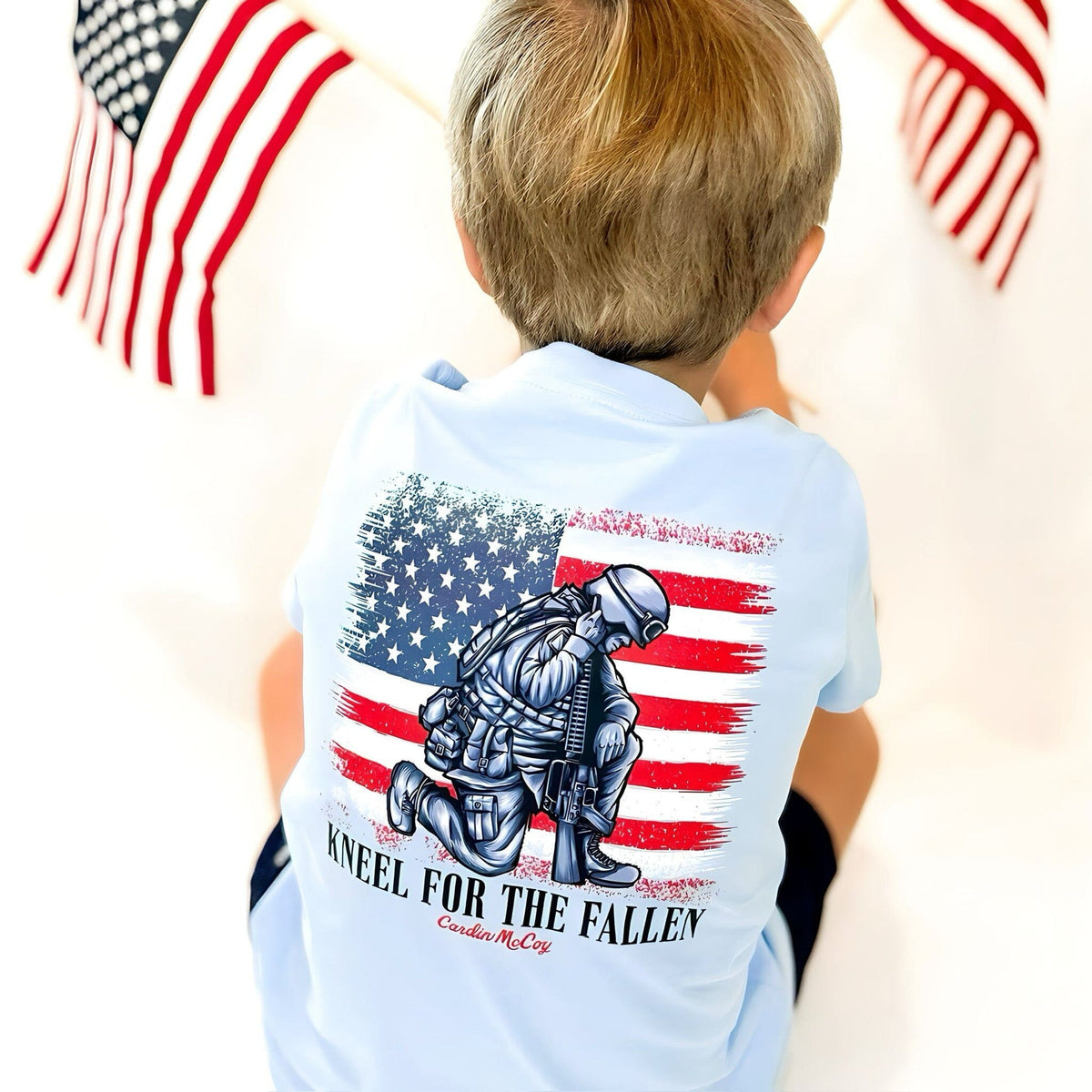 Boys' Kneel For the Fallen Short-Sleeve Tee Short Sleeve T-Shirt Cardin McCoy 