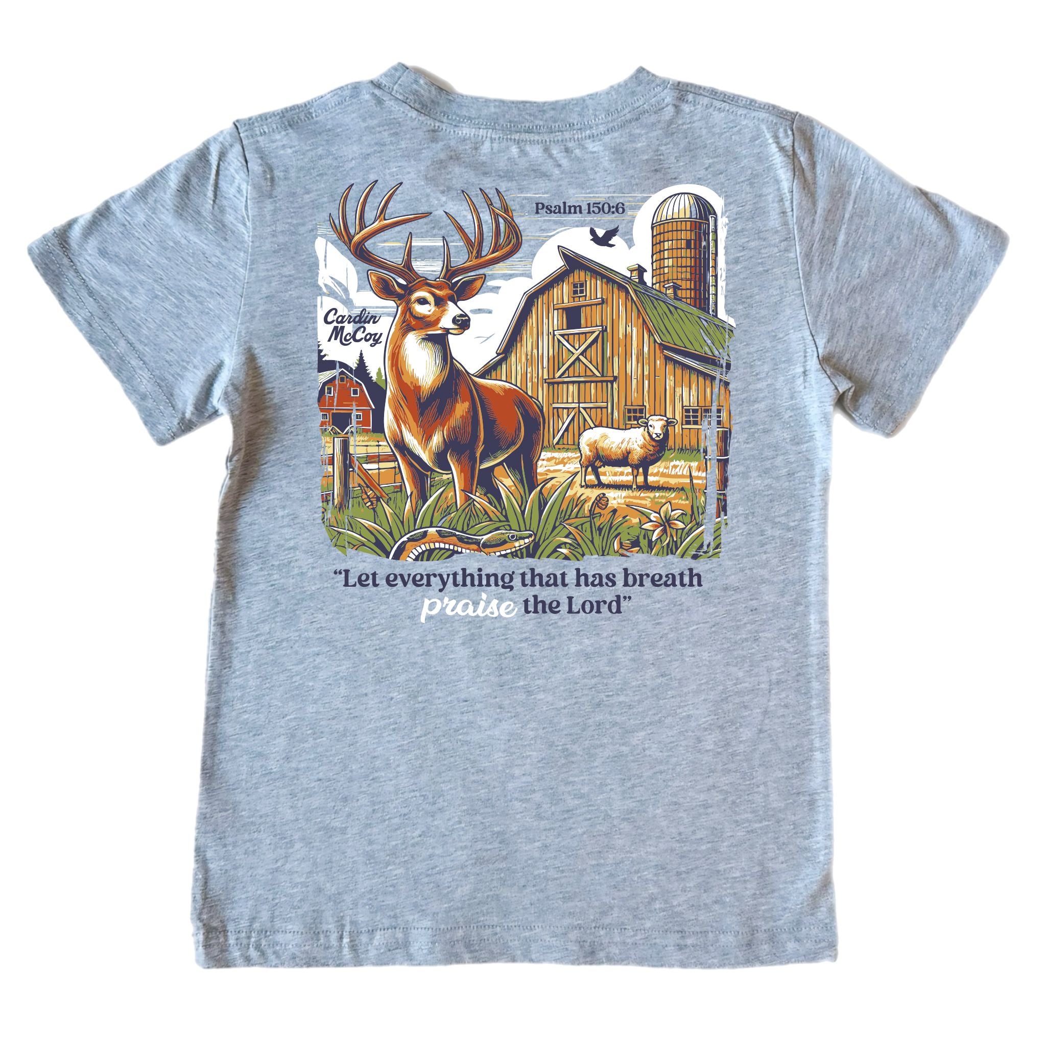 Boys' Let Everything Short-Sleeve Tee Short Sleeve T-Shirt Cardin McCoy Heather Gray XXS (2/3) Pocket