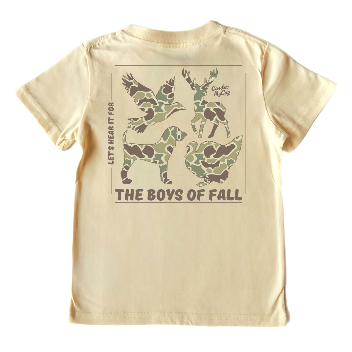 Boys' Let's Hear it For Short-Sleeve Tee Short Sleeve T-Shirt Cardin McCoy Sand XXS (2/3) Pocket