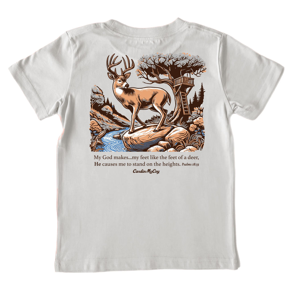 Boys' My God Makes Short-Sleeve Tee Short Sleeve T-Shirt Cardin McCoy Ice Gray XXS (2/3) Pocket