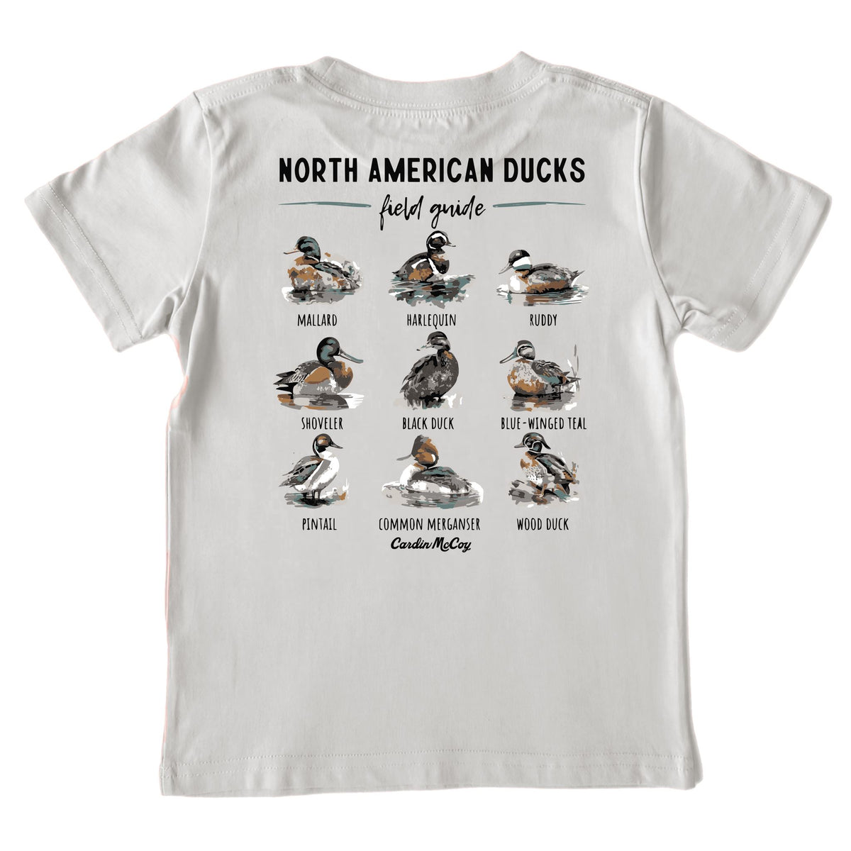 Boys' North American Ducks Short-Sleeve Tee Short Sleeve T-Shirt Cardin McCoy Ice Gray XXS (2/3) Pocket