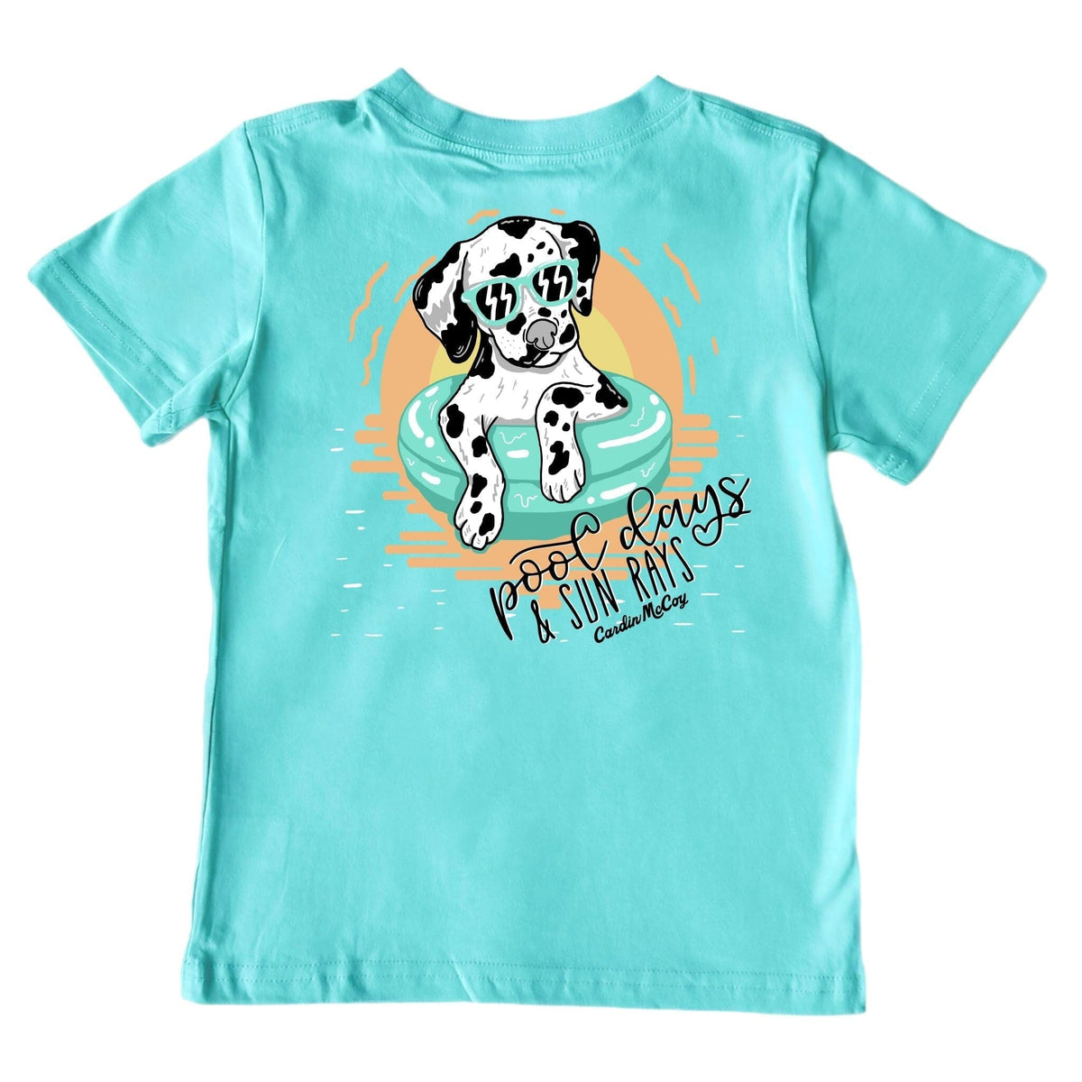 Boys' Pool Days Short-Sleeve Tee Short Sleeve T-Shirt Cardin McCoy Teal XXS (2/3) Pocket