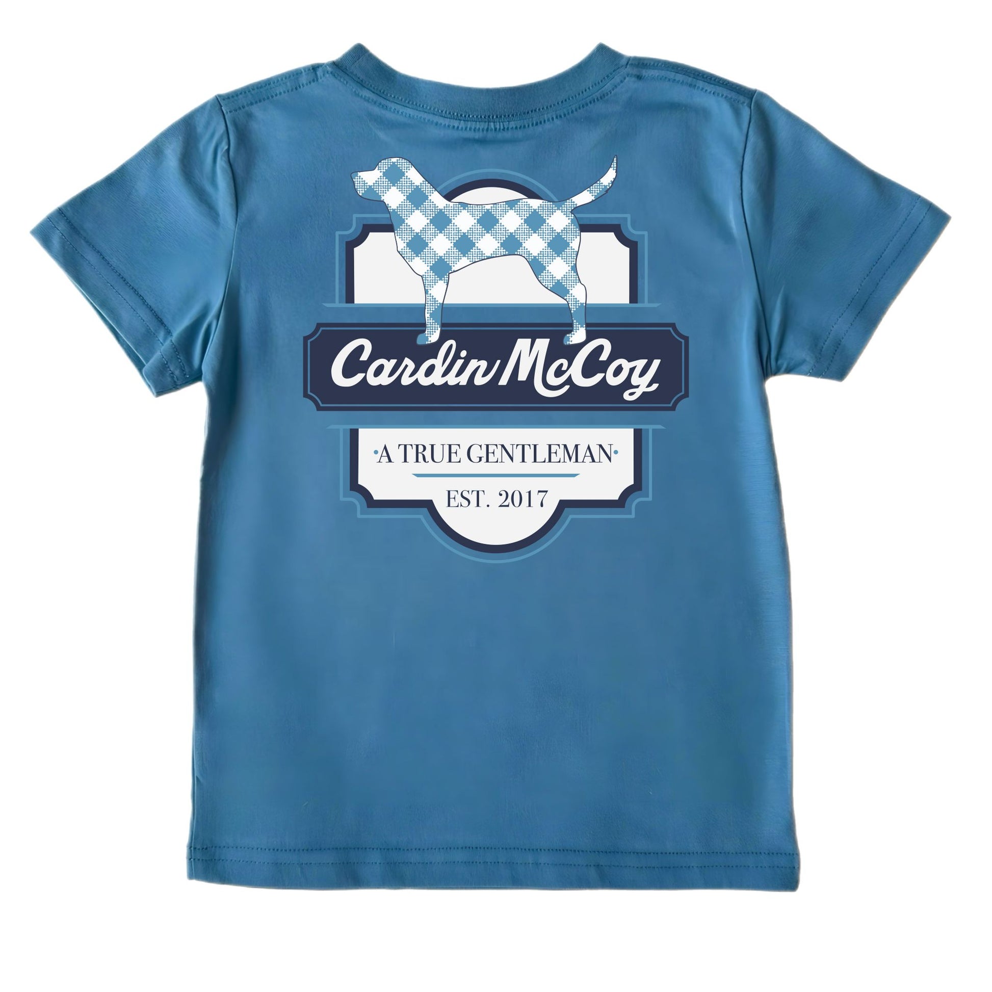 Boys' Preppy True Gentleman Short-Sleeve Tee Short Sleeve T-Shirt Cardin McCoy Blue XXS (2/3) No Pocket