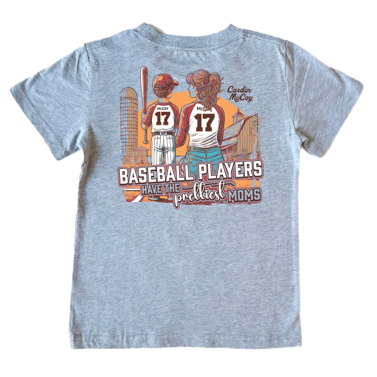 Boys' Prettiest Moms Short-Sleeve Tee Short Sleeve T-Shirt Cardin McCoy Heather Gray XXS (2/3) Pocket