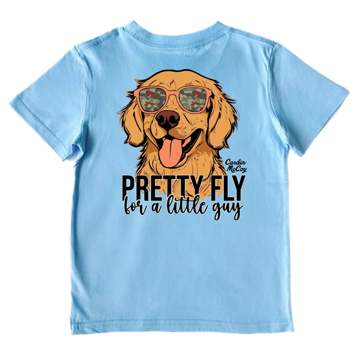 Boys' Pretty Fly Short-Sleeve Tee Short Sleeve T-Shirt Cardin McCoy Light Blue XXS (2/3) Pocket